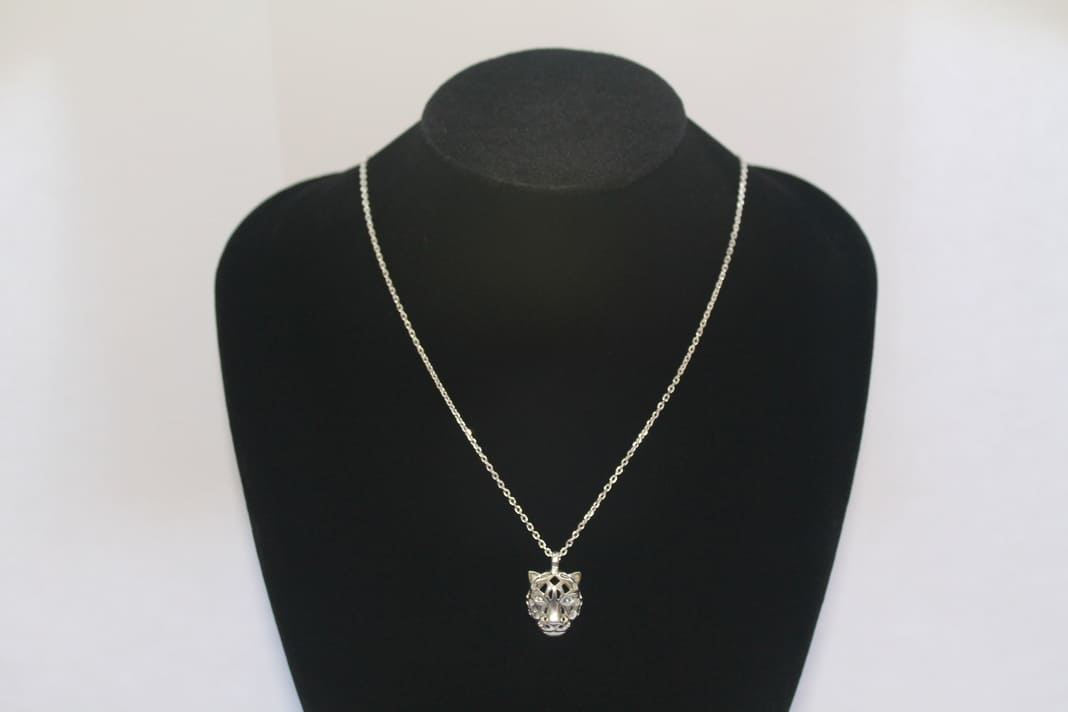 Collar Tigre de Plata con Zirconia Cúbica - Imagen 3