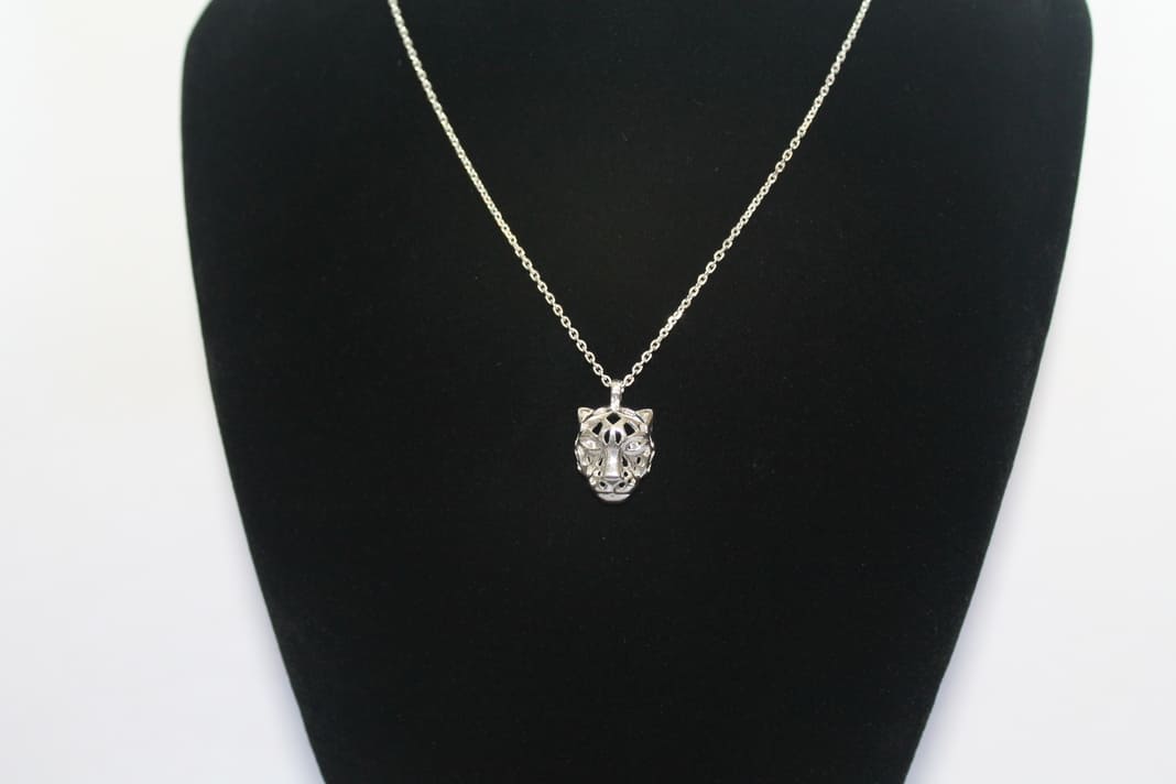 Collar Tigre de Plata con Zirconia Cúbica - Imagen 2