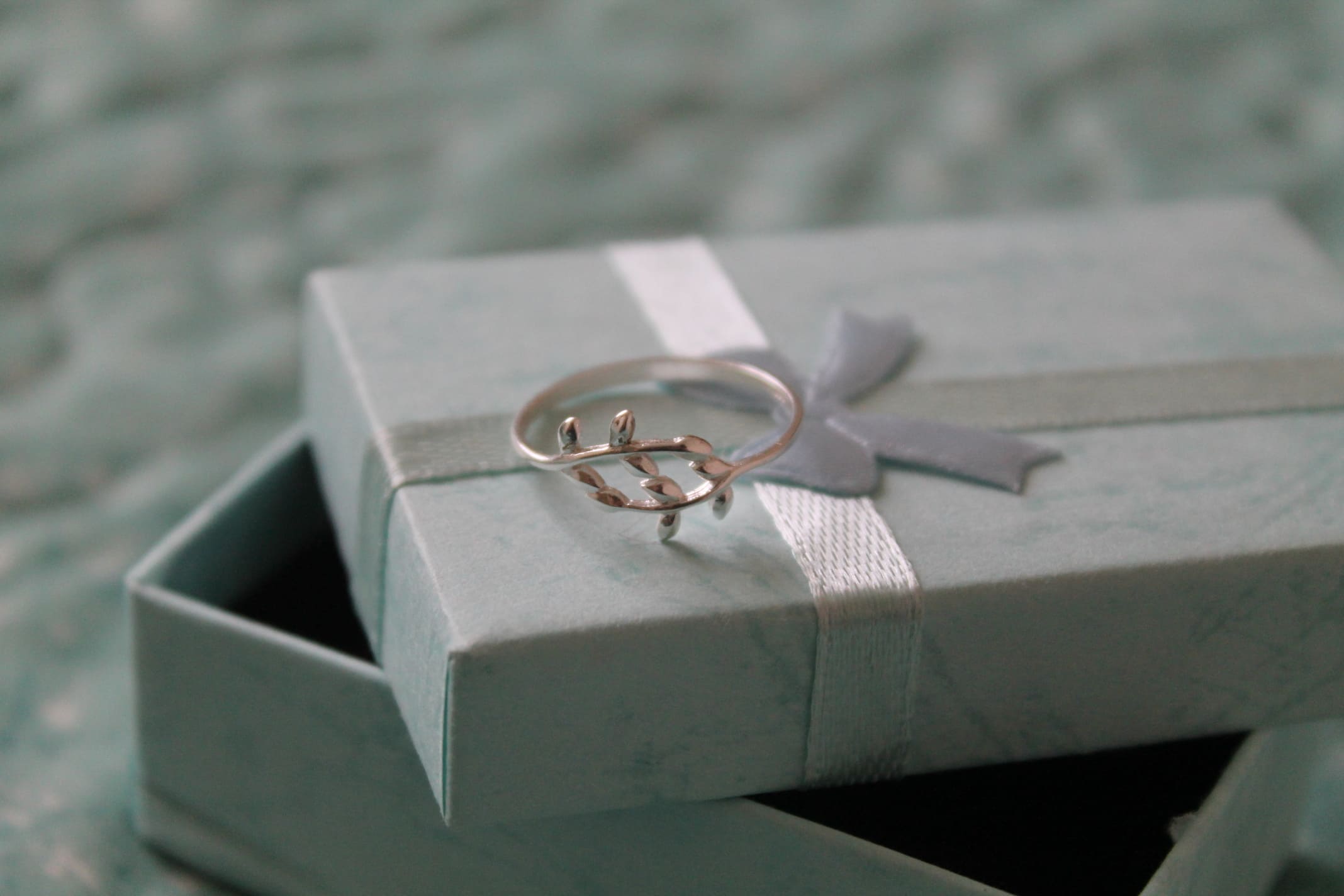 Anillo Hoja de Olivo Plata 925 - Imagen 3