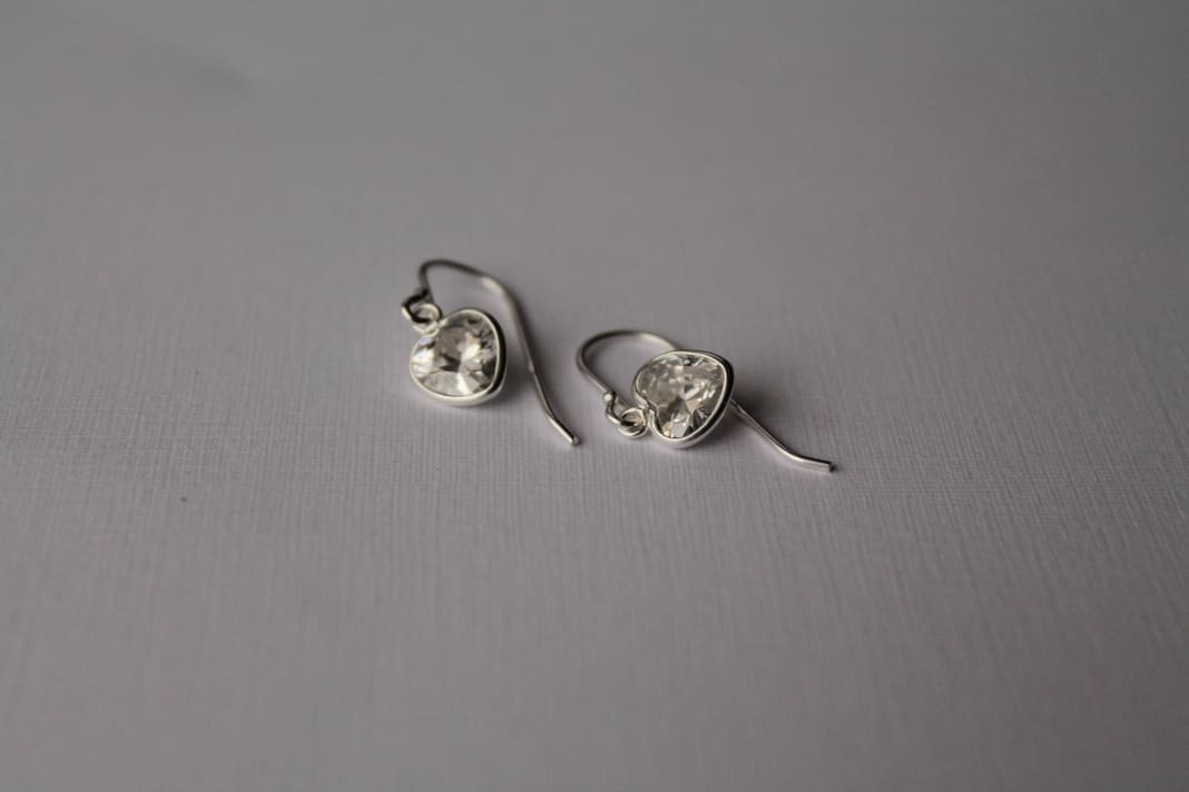 Pendientes Corazón de Plata con Zirconia Cúbica