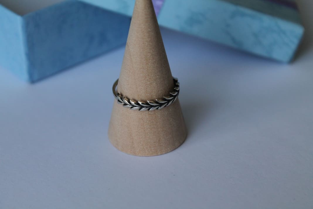 Anillo espiga de trigo de plata 925 - Imagen 2