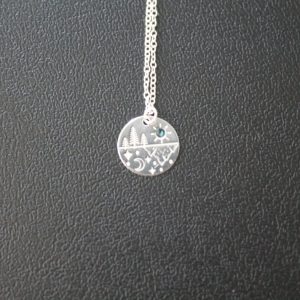 collar naturaleza plata 925 con cristal colgante