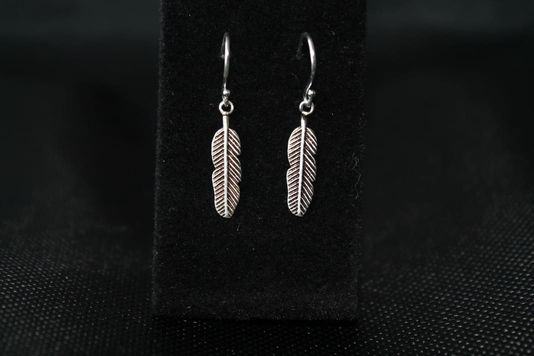 Pendientes Plumas Plata