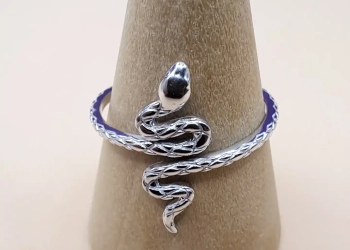 Anillo Serpiente Ajustable de Plata 925