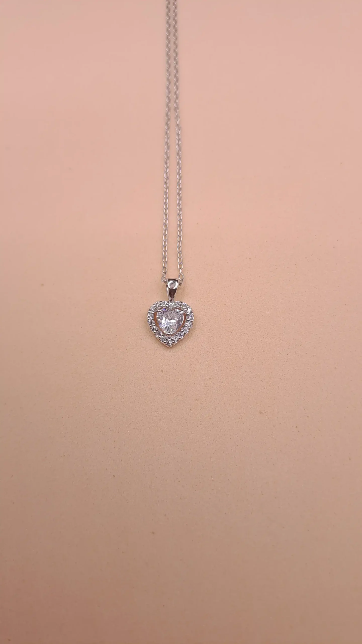 Collar de Corazón Plata 925 con Circonitas - Imagen 2