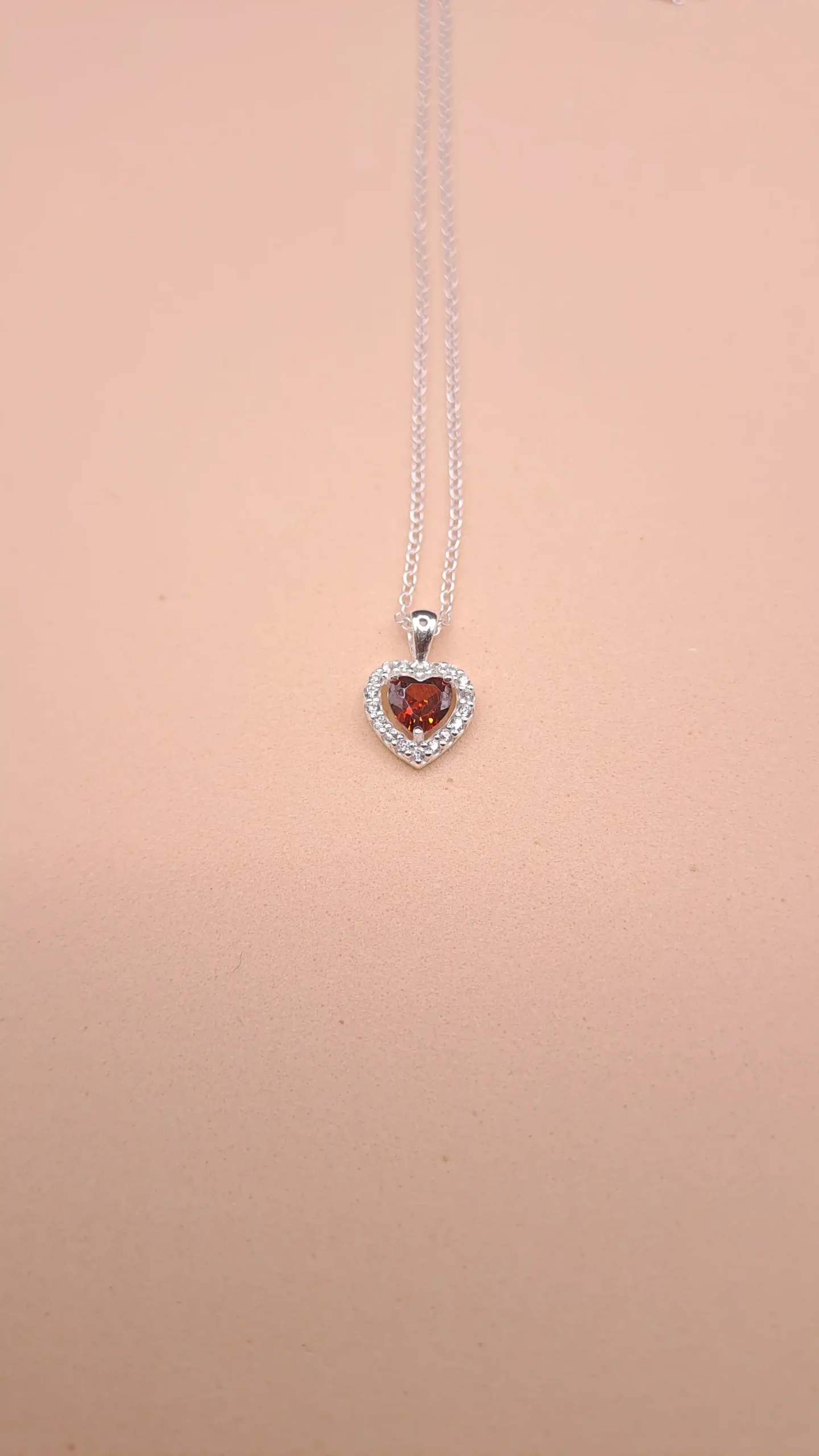 Collar de Corazón Plata 925 con Circonitas - Imagen 4