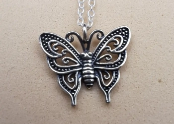 Collar de Mariposa de Plata 925