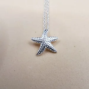 collar estrella de mar plata 925